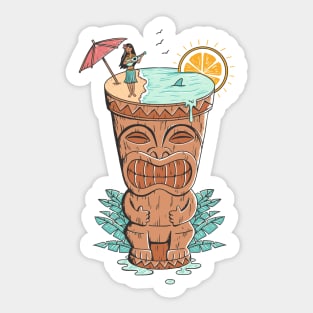 Tiki drink Sticker